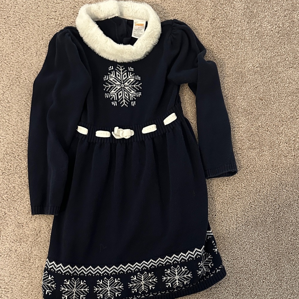 Gymboree Black and White Snowflake Dress